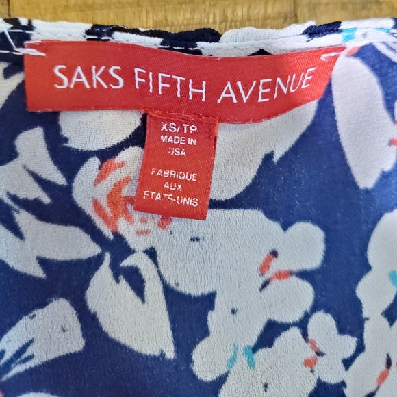 Saks 5th Avenue Floral Romper SzXS - Picture 4 of 5